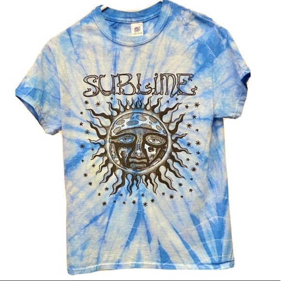 SUBLIME NWT Sun Skulls Knife T Shirt Tie Dye Small - Picture 1 of 4